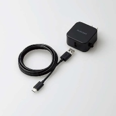 【MPA-ACC23BK】AC充電器(2.4A/A-Cケーブル付属+Aポート×1)