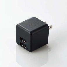 【MPA-ACU11BK】コンパクトAC充電器(2.4A/Aポート×2)