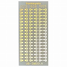【UB-SMD01】SMD DIP変換基板(片面、ガラスエポキシ、54.68×25.24mm)