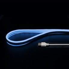 【NEONLT1M-IB】USBネオンチューブライト(1m、アイスブルー)