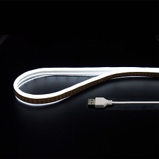 【NEONLT1M-WH】USBネオンチューブライト(1m、ホワイト)