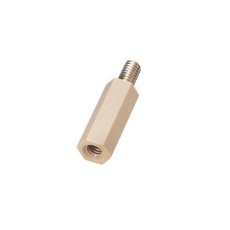 【BSP-2625WE】PPSスペーサー(六角)ネジ込接着固定/BSP-WE M2.6 25mm