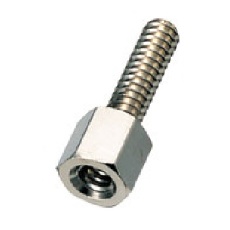 【DSB-1048CE】D-Subコネクタ取付スペーサー オネジM2.6メネジ#4-40 4.8mm
