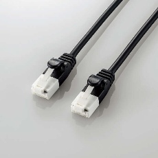 【LD-GPAYT/BK30】Cat6A LANケーブル やわらか 爪折防止 3m