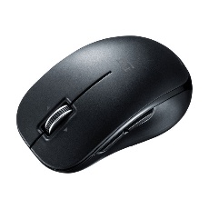 【MA-BTBL190BK】【在庫処分セール】静音Bluetooth5.0ブルーLEDマウス(5ボタン・チルトホイール)ブラック