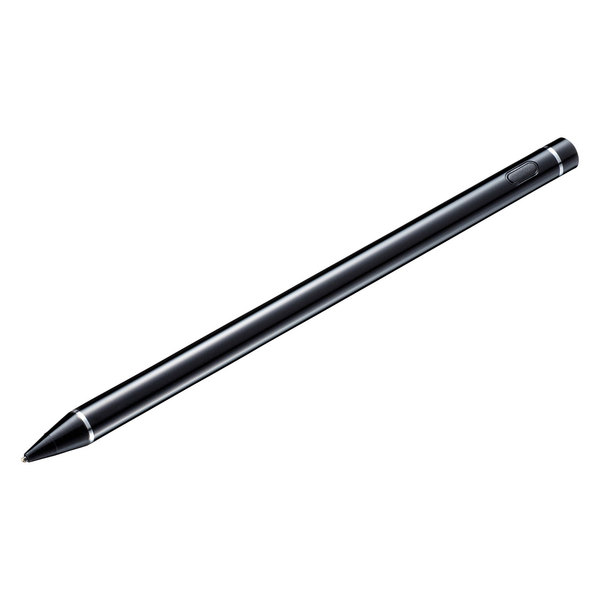 【PDA-PEN46BK】充電式極細タッチペン(ブラック)