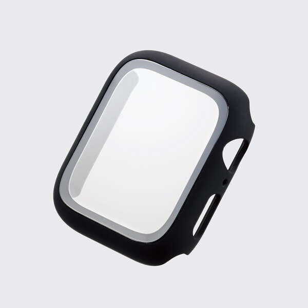 【AW-44CSPCGBK】Apple Watch用フルカバーケース プレミアムガラス(44mm)