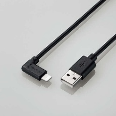 【MPA-UALL12BK】L型スタンダードLightningケーブル(1.2m/ブラック)