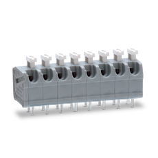 【ML-1400-S1-17P】プリント基板用スクリューレス端子台 5mmピッチ 10A 300V 17極 ライトアングル