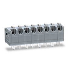【ML-1400-S1L-19P】プリント基板用スクリューレス端子台 5mmピッチ 10A 300V 19極 ライトアングル