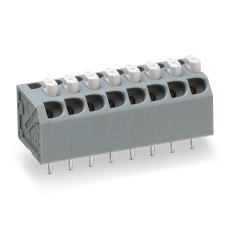 【ML-2300-H-5P】プリント基板用スクリューレス端子台 3.5mmピッチ 5A 300V 5極 ライトアングル