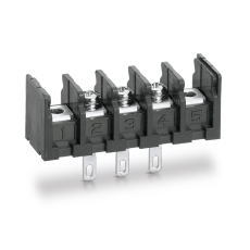【ML-250-S1AXS-1P】貫通型ねじ式端子台 M3セムスねじ 7.62mmピッチ 10A 250V 1極 裏側はんだ付け兼用110タブ端子(t0.8)