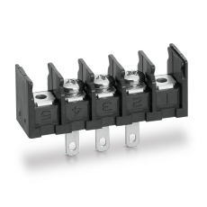 【ML-260-S1A3XS-8P】貫通型ねじ式端子台 M4セムスねじ 9.5mmピッチ 20A 250V 8極 裏側はんだ付け端子