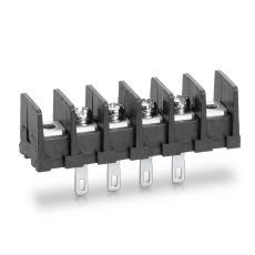 【ML-40-S1AXS-19P】貫通型ねじ式端子台 M3セムスねじ 7.62mmピッチ 10A 250V 19極 裏側はんだ付け兼用110タブ端子(t0.8)