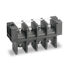 【ML-5000-M8-2P】貫通型ねじ式端子台 M8六角ボルト 27mmピッチ 150A 600V 2極 裏側ねじ止め(表と同じ 貫通型)
