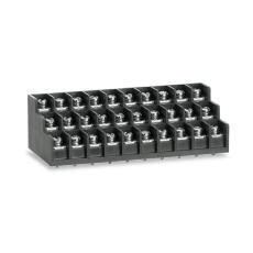 【ML-50-W1BYS-30P】基板用ねじ式端子台 M4セムスねじ 10.16mmピッチ 15A 250V 30極 3段