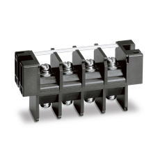 【ML-5100-M6-10P】貫通型ねじ式端子台 M6セムスねじ 21mmピッチ 75A 600V 10極 裏側ねじ止め(表と同じ 貫通型)