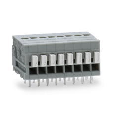 【ML-700-NH-19P】プリント基板用スクリューレス端子台 2.54mmピッチ 3A 50V 19極 ライトアングル
