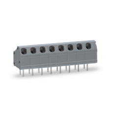 【ML-950-7P】プリント基板用スクリューレス端子台5mmピッチ7A300V7極ライトアングル