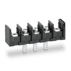 【ML-280-S1A3XS-1P】貫通型ねじ式端子台 M4セムスねじ 11mmピッチ 20A 250V 1極 裏側はんだ付け端子