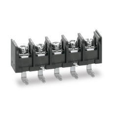 【ML-280-S2H3YF-5P】基板用ねじ式端子台 M4フリーねじ 11mmピッチ 20A 250V 5極 ライトアングル サポート端子付き