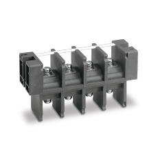 【ML-5000-M6-6P】貫通型ねじ式端子台 M6セムスねじ 27mmピッチ 100A 600V 6極 裏側ねじ止め(表と同じ 貫通型)