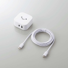 【MPA-ACCP21WF】AC充電器(USB PD20W+12W/C-Cケーブル+A×1/ホワイトフェイス)