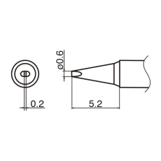 【T35-02D06】こて先 0.6D型
