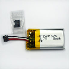 【DTP401525(EZ3)】リチウムイオンポリマー電池(3.7V、110mAh)