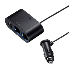 【CAR-CHR78CUN】USBチャージャー付2連ソケット(2ポート・4.8A)