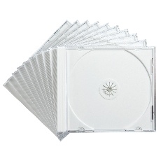 【FCD-PN10WN】BD・DVD・CDケース(10枚セット・ホワイト)