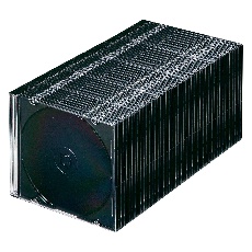 【FCD-PU50MBKN2】BD・DVD・CDケース(スリム・50枚セット・ブラック)