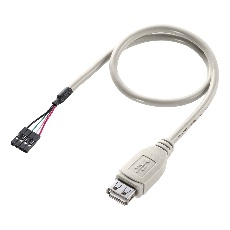 【TK-USB2N】USBケーブル(USB Aコネクタ-バラ4P メス)