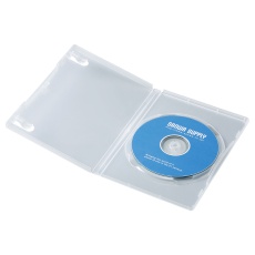 【DVD-TN1-10CLN】DVDトールケース(1枚収納・10枚セット・クリア)