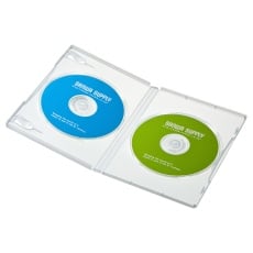 【DVD-TN2-10CLN】DVDトールケース(2枚収納・10枚セット・クリア)
