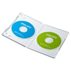 【DVD-TN2-10WN】DVDトールケース(2枚収納・10枚セット・ホワイト)