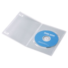【DVD-TU1-10CLN】スリムDVDトールケース(1枚収納・10枚セット・クリア)