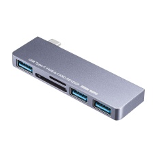 【USB-3TCHC18GY】USB Type-Cハブ(カードリーダー付)