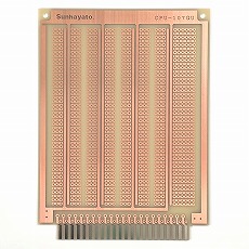 【CPU-107GU】4mmピッチ端子付きユニバーサル基板(両面、115×155mm)