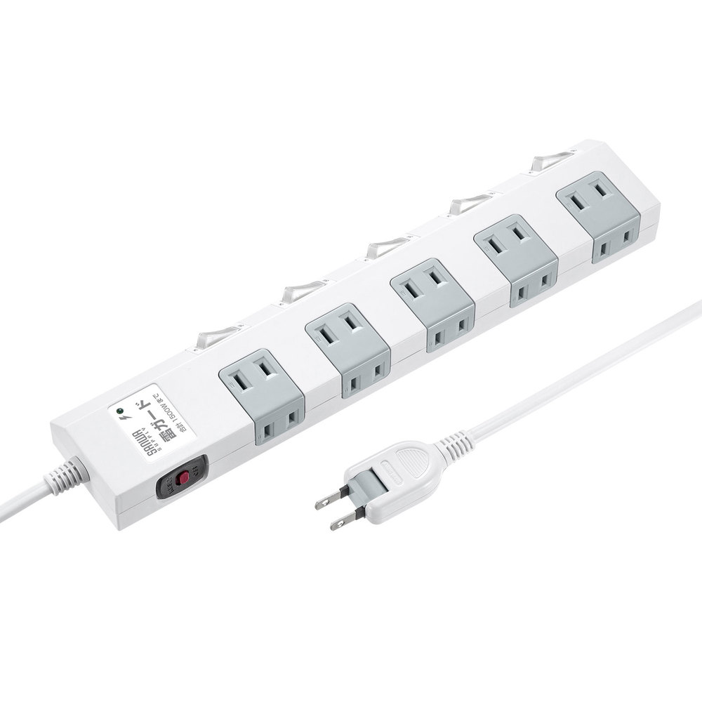 【TAP-SP2110SW-1】節電タップ 10口 1m