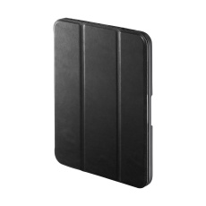 【PDA-IPAD1814BK】iPad mini 2021 Apple Pencil収納ポケット付きケース(ブラック)