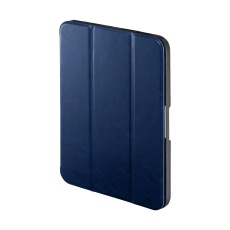 【PDA-IPAD1814BL】iPad mini 2021 Apple Pencil収納ポケット付きケース(ブルー)