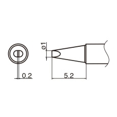 【T35-02D1】こて先 1D型