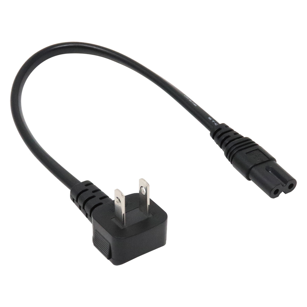 【ACP-C7030L】ACアダプタ用電源ケーブル L型タイプ 0.3m