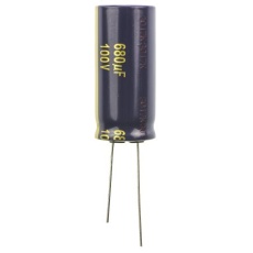 【EEUFC2A681】アルミニウム電解コンデンサ(680μF/100V)