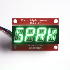 【COM-18566】SparkFun Qwiic Alphanumeric Display - Green