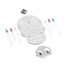 【KIT-14636】Day of the Geek - Soldering Badge Kit (White)