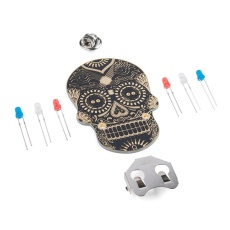 【KIT-14637】Day of the Geek - Soldering Badge Kit (Black)