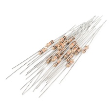 【PRT-14491】Resistor 10K Ohm 1/4 Watt PTH - 20 pack (Thick Leads) 