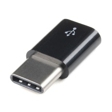 【PRT-18015】Raspberry Pi用microUSB - USB-C変換アダプター(黒)